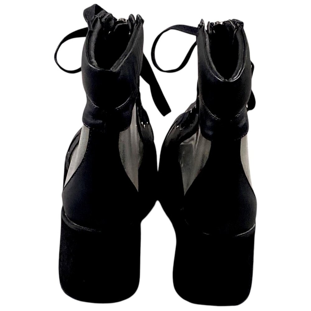Demonia Boots Womens 7 Platform Holographic Whimsigoth Witch Punk Rave GRIP-102 - Picture 9 of 16